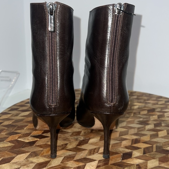 JIMMY CHOO Daisy Dark Brown Leather Ankle Boots 8.5 - Picture 11 of 15